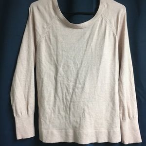 Millennial pink twist back sweater